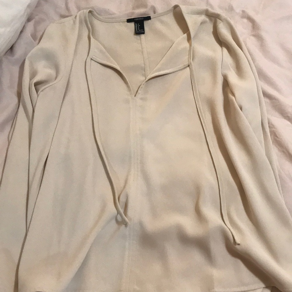 Cream blouse